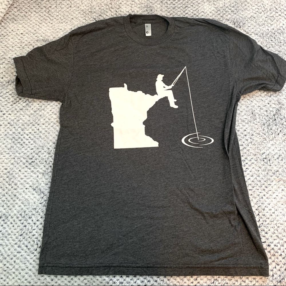 American Apparel Minnesota Fishing t-shirt - Sz L